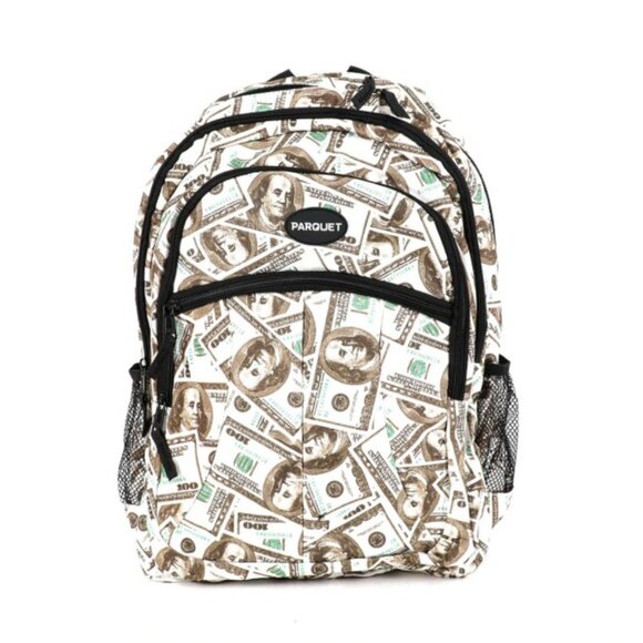 Combo Set - Money Print Theme - $100 Pattern - Backpack & Wallet- NWT- Gift Idea - Picture 4 of 10
